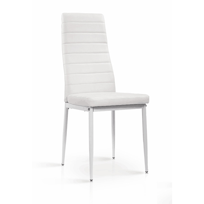 Pearl Pu Chair With Painted Legs